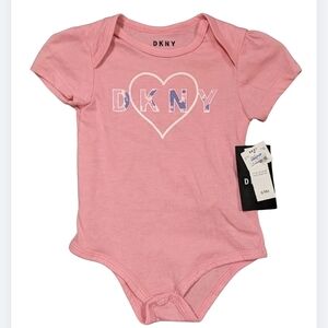 DKNY Pink Heart Bodysuit for Babies